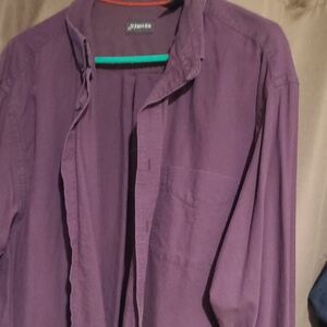 St. John's Bay Purple Shirt with Orange Trim